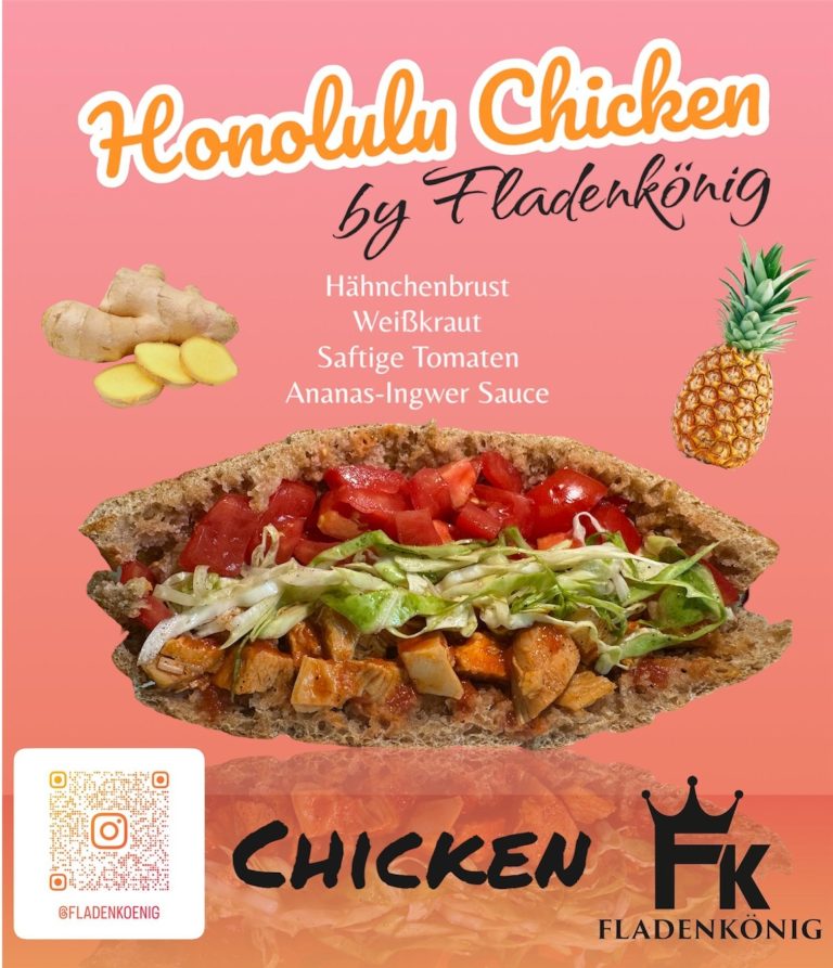 Honolulu Chicken Fladenkönig